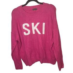 Vince Camuto Women's Pink SKI Pullover Sweater Size Small Winter Casual